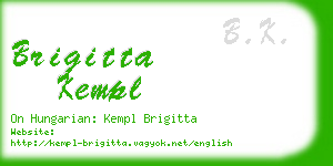 brigitta kempl business card